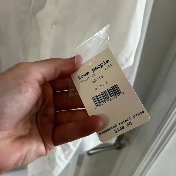 NWT Free People Women's Taia Dress OB1245762 White Size L NWT $148 - Picture 4 of 6